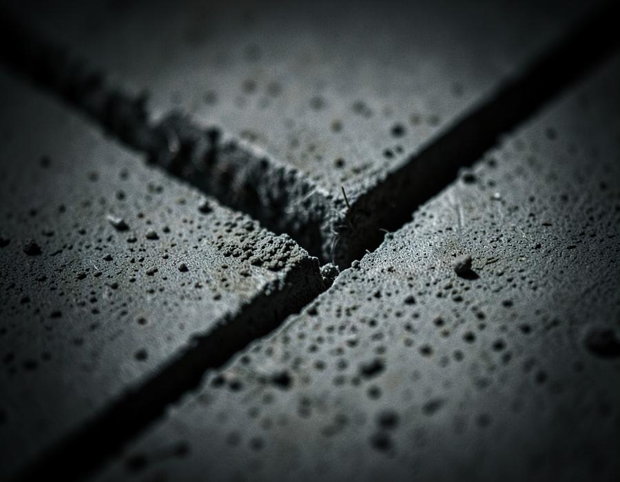 Broom texture and saw-cut control joint